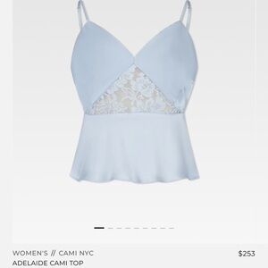 Cami NYC Light Blue Lace Cami Top